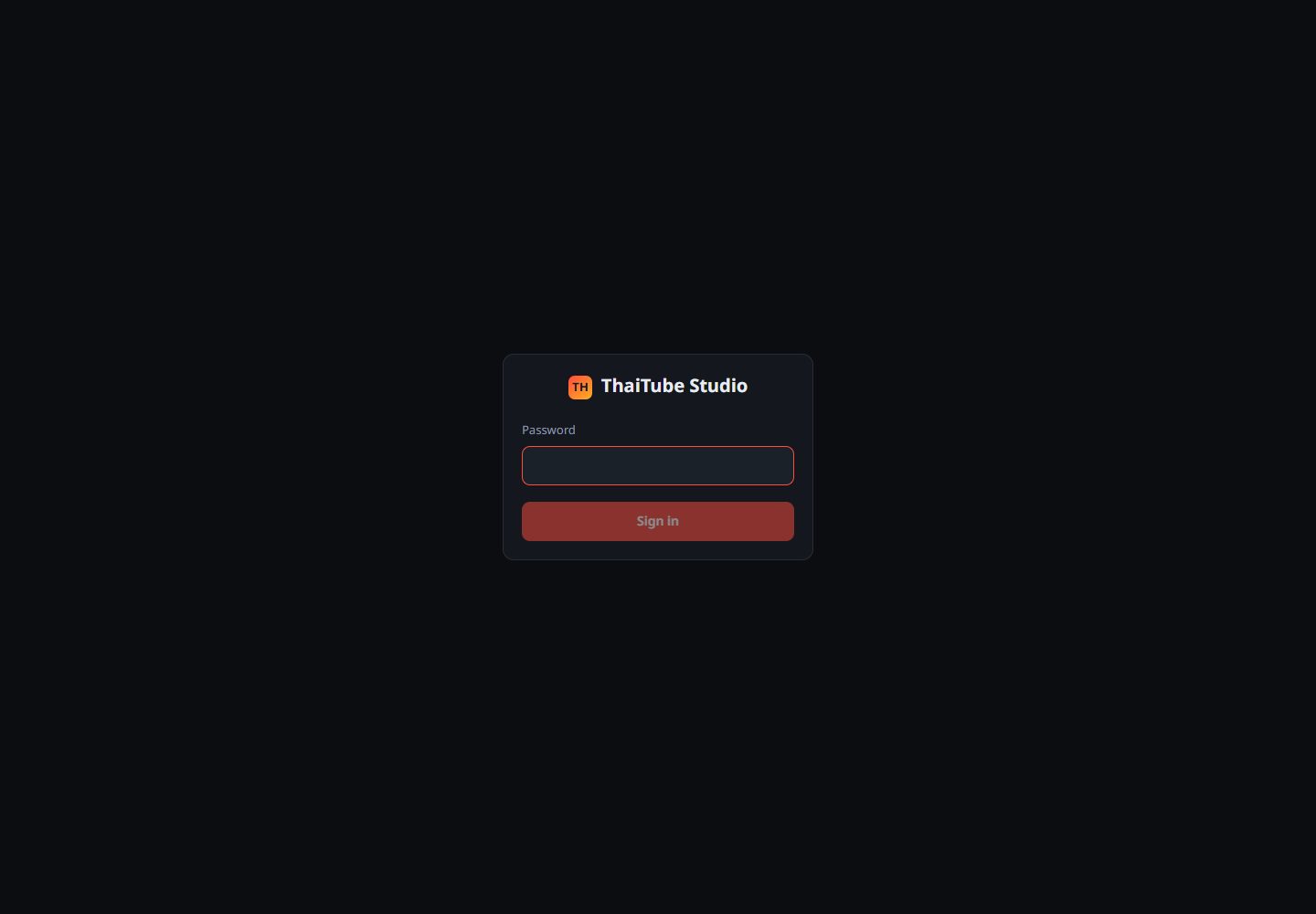 ThaiTube website design